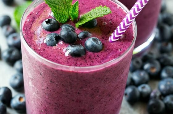 Smoothie de blueberries