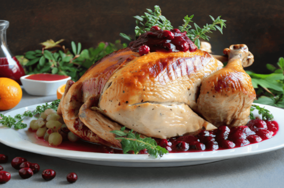 Pavo al Horno con Relleno de Arándanos