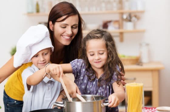 Cocinar con niños